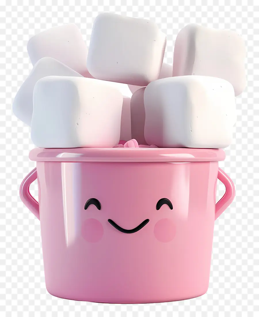 Kovadaki Hatmi，Pembe Saksıda Marshmallow PNG