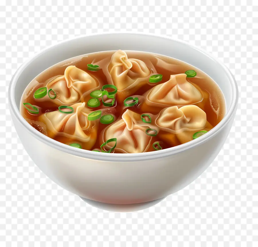 Wonton çorbası，Köfte PNG