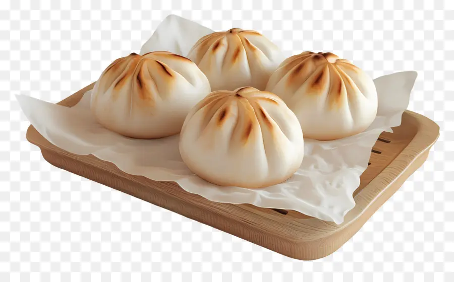 Baozi，Buharda Pişirilmiş Çörekler PNG