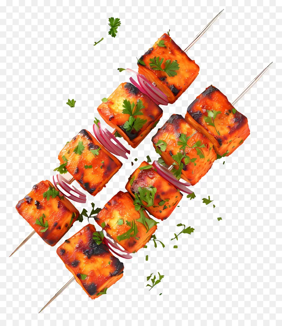 Paneer Tikka，Izgara Şiş PNG