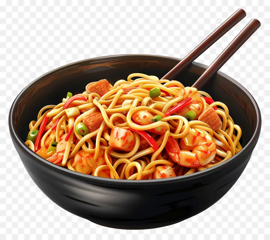 Chow Mein，Erişte PNG