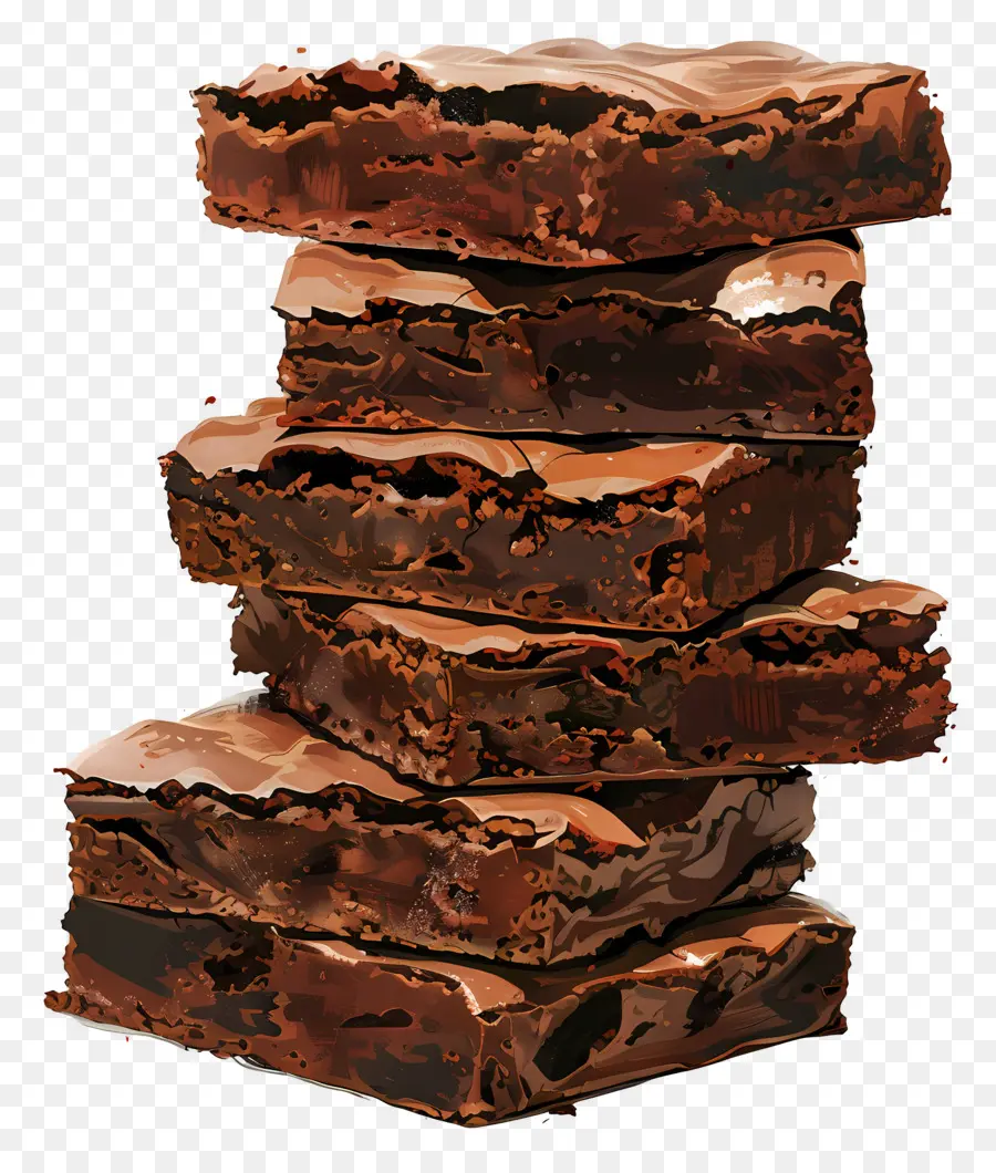 Brownie Yığını，Çikolatalı Kek PNG