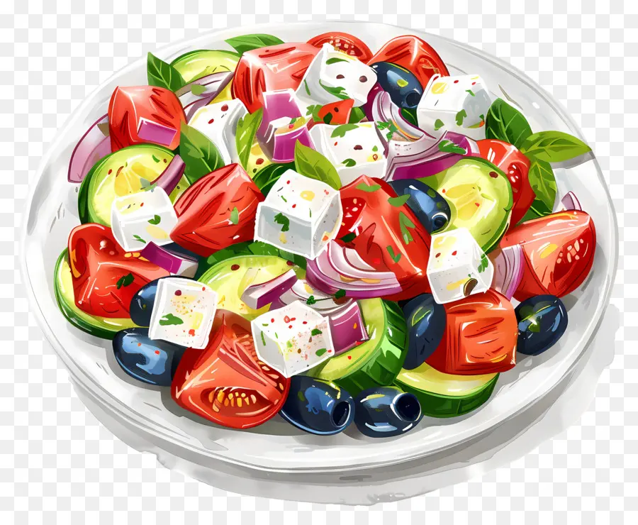 Yunan Salatası，Sebze PNG