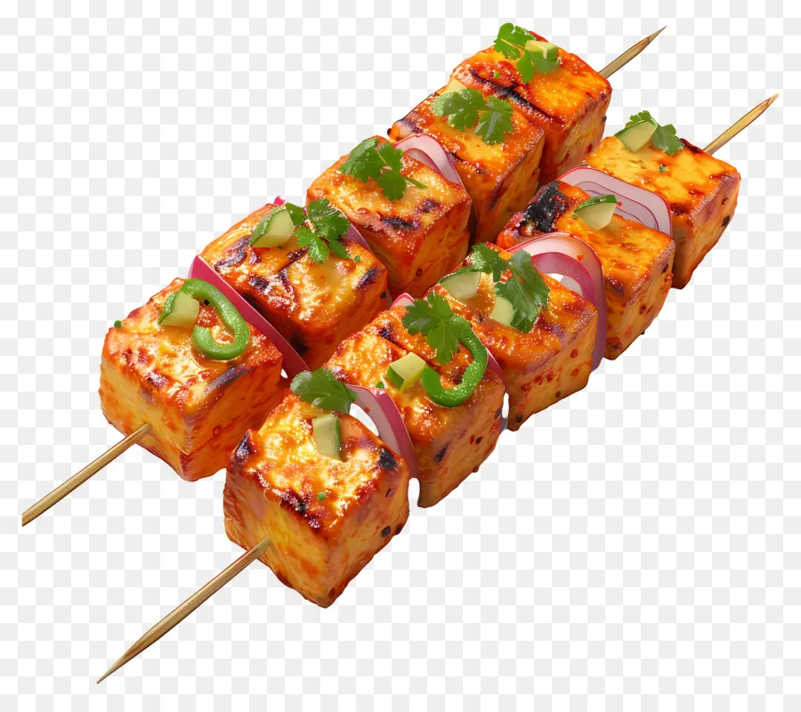 Paneer Tikka，Şişler PNG