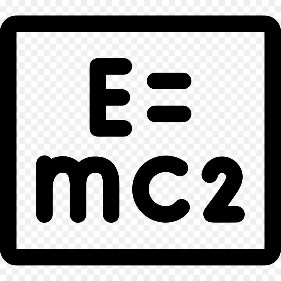 Formül，E=mc^2 PNG