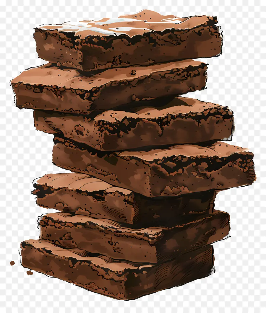 Brownie Yığını，Çikolatalı Kek PNG