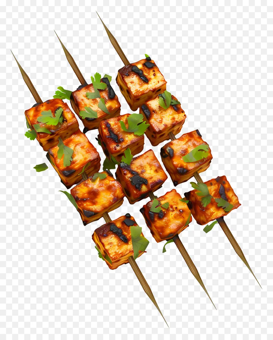 Paneer Tikka，Şişler PNG