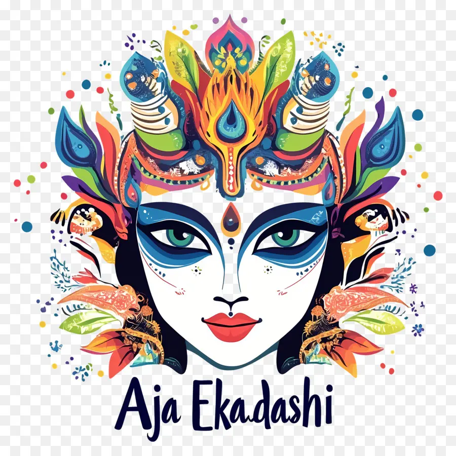 Aja Ekadashi，Tanrı Yüzü PNG