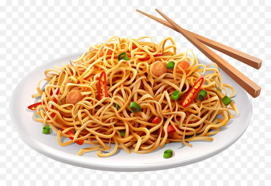 Chow Mein，Erişte PNG