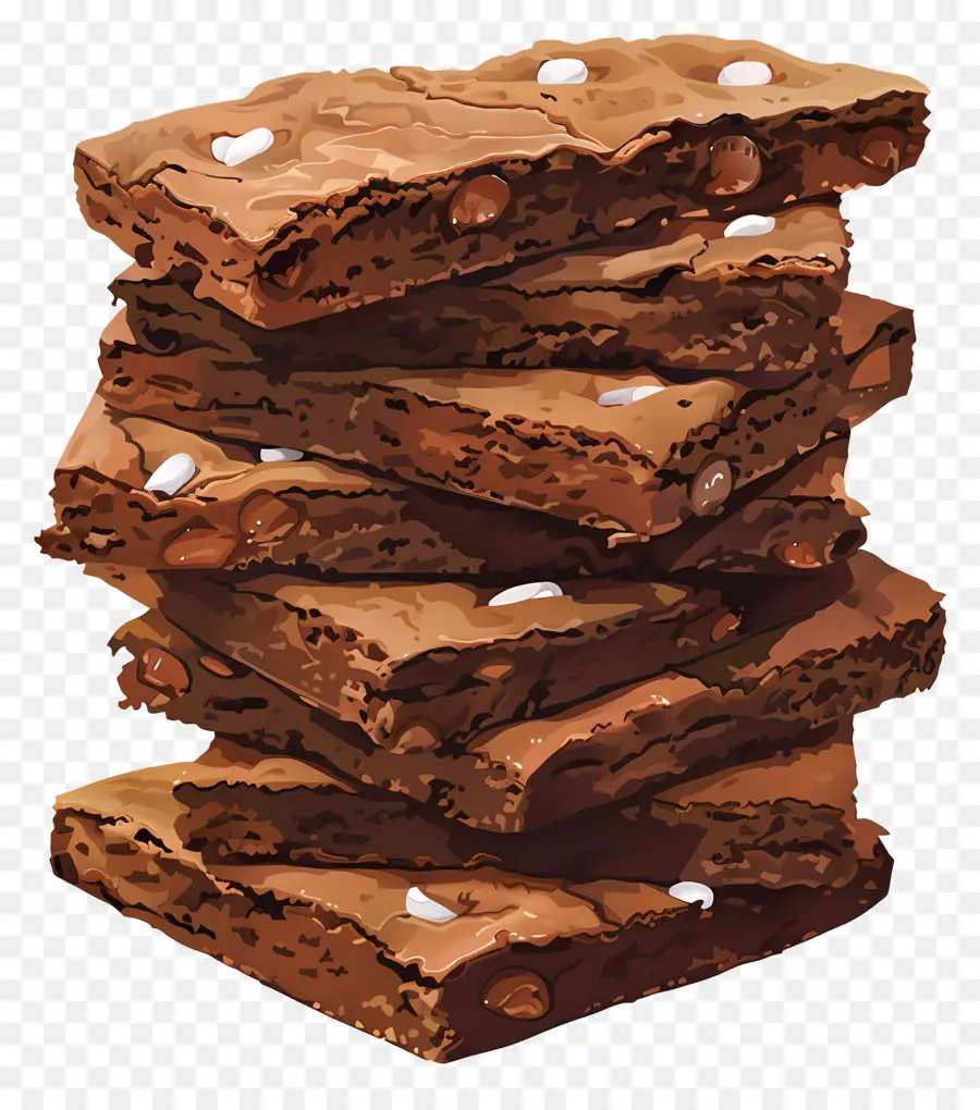 Brownie Yığını，Çikolatalı Browni PNG