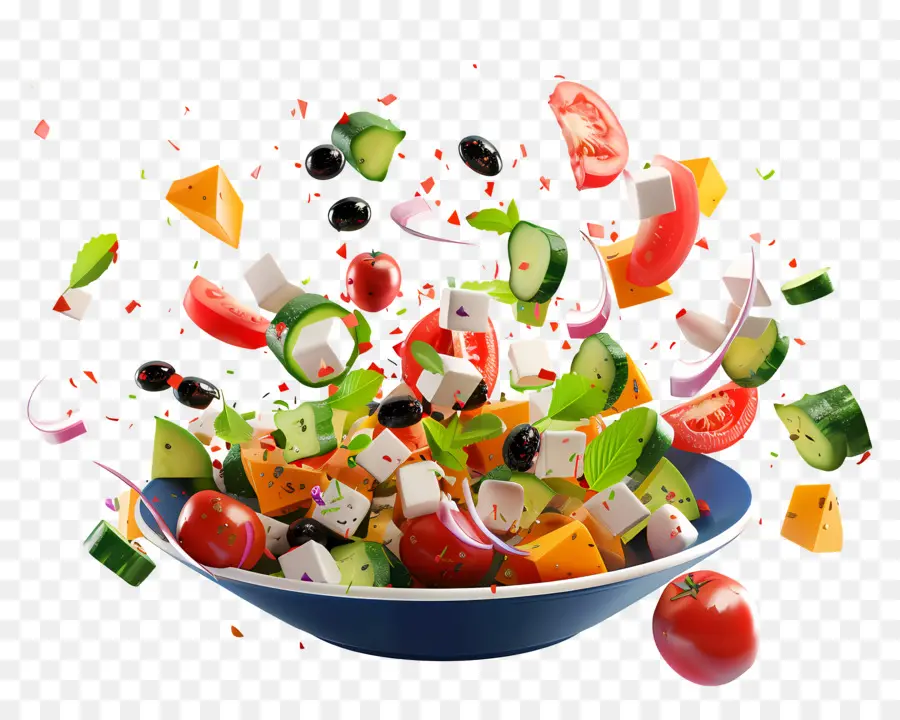 Yunan Salatası，Salata Kasesi PNG