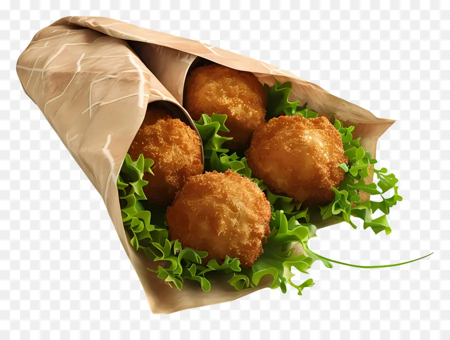 Falafel，Kızarmış Yiyecek PNG