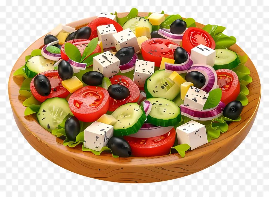 Yunan Salatası，Sebze Salatası PNG