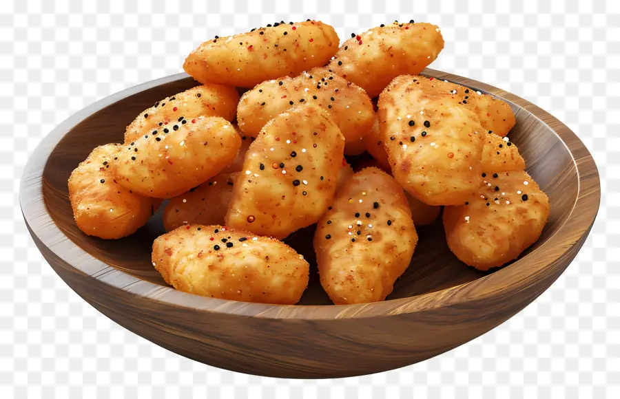 Baharatlı Tavuk Parçaları，Kızarmış Nuggets PNG