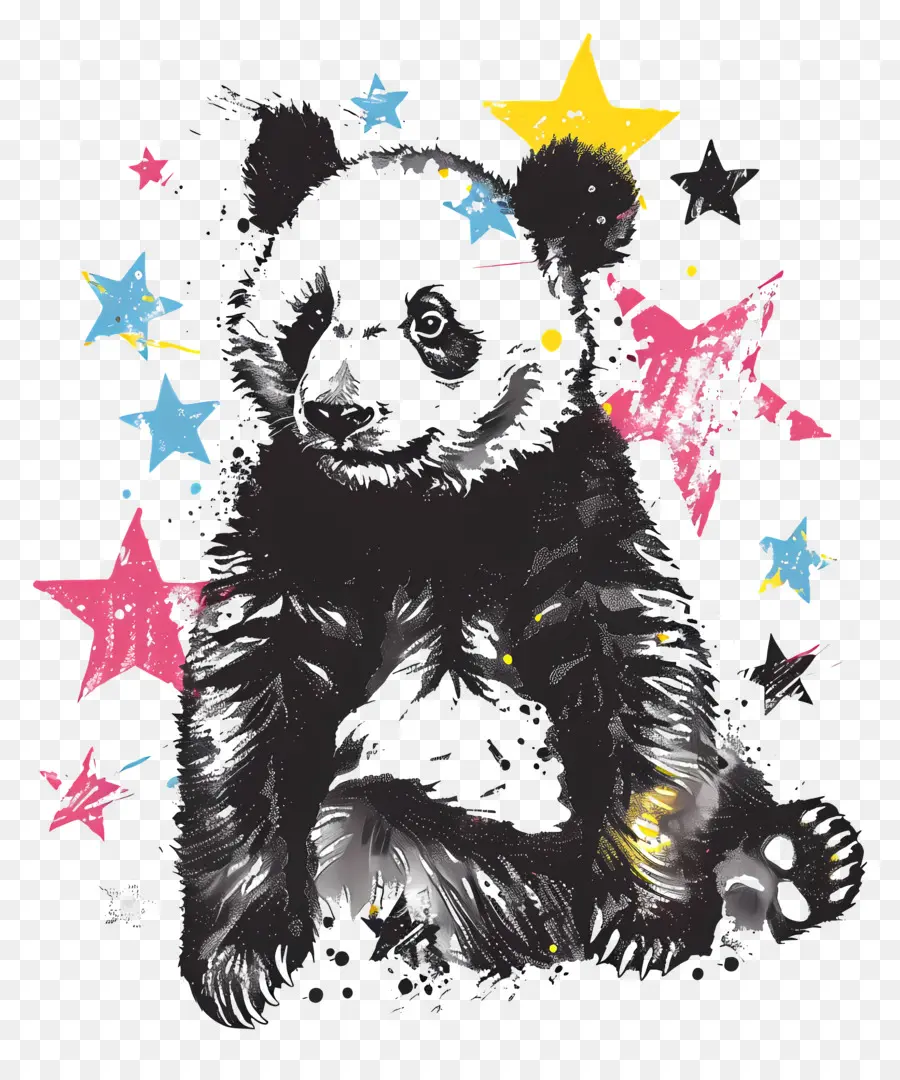 Panda，Renkli Panda PNG