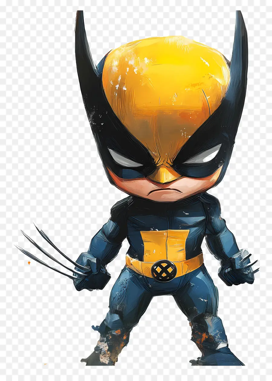 Wolverine，Chibi Wolverine PNG