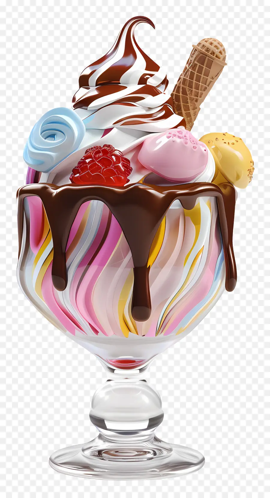 Dondurma Sundae，Tatlı PNG