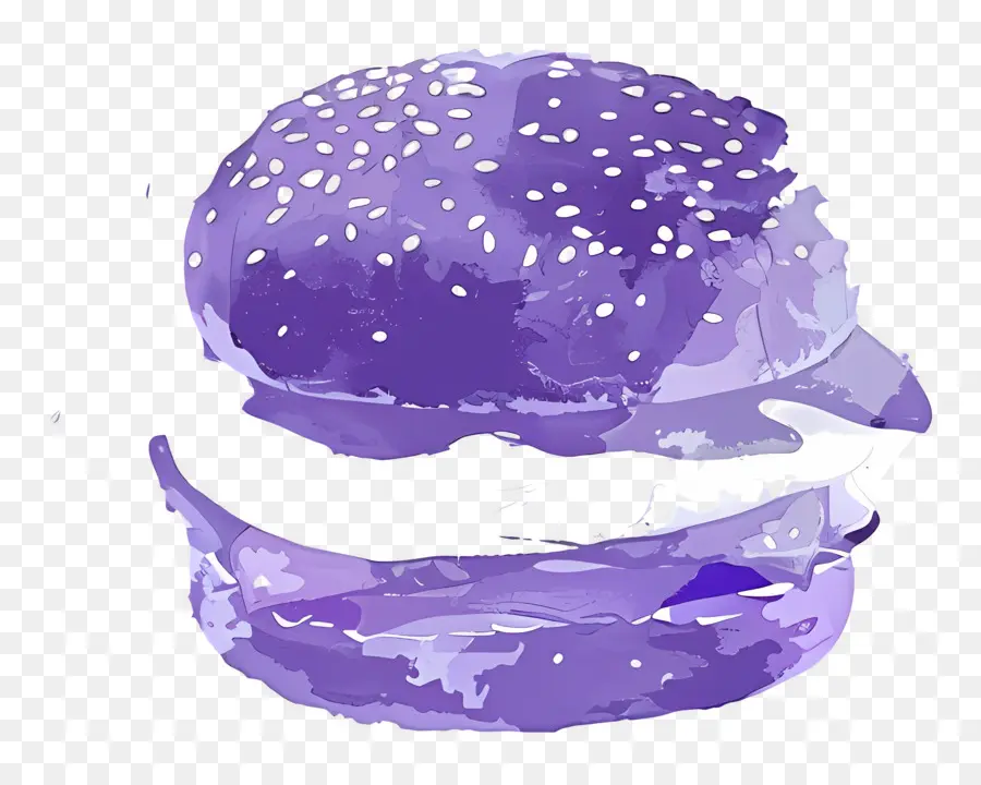 Hamburger Deseni，Mor Burger PNG