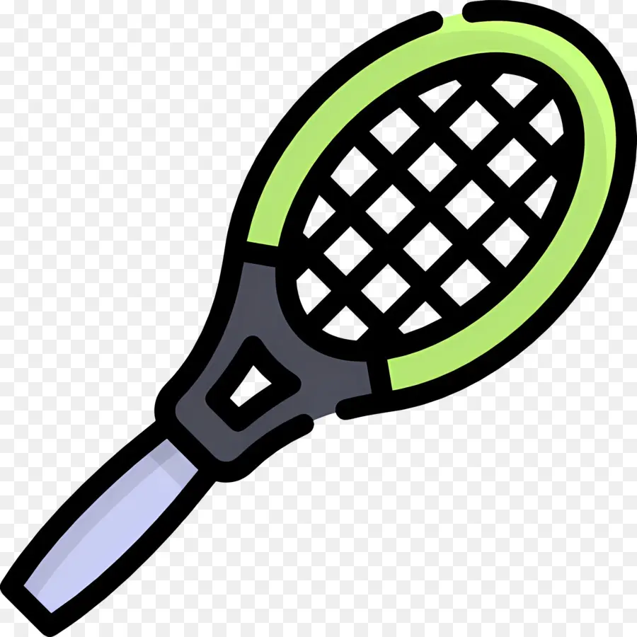 Tenis Raketi，Yeşil Tenis Raketi PNG