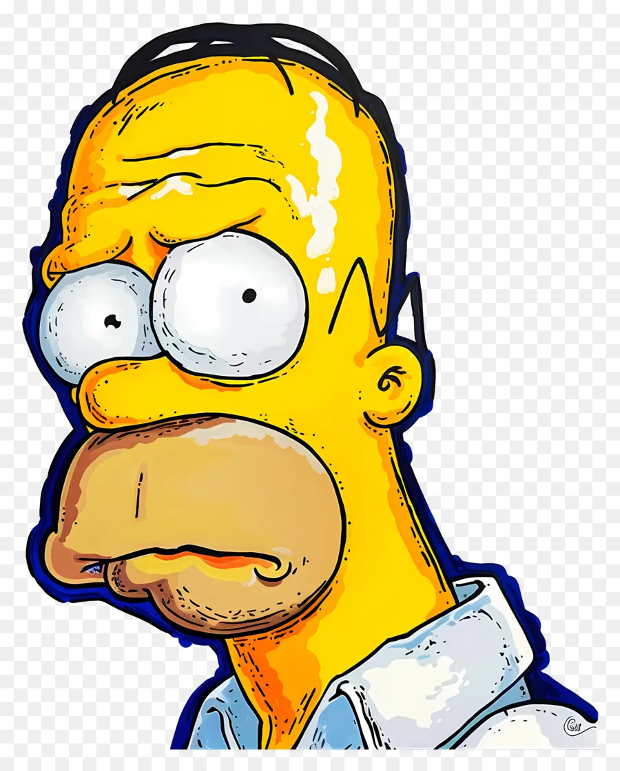 Homer Simpson，Çizgi Film Karakteri PNG