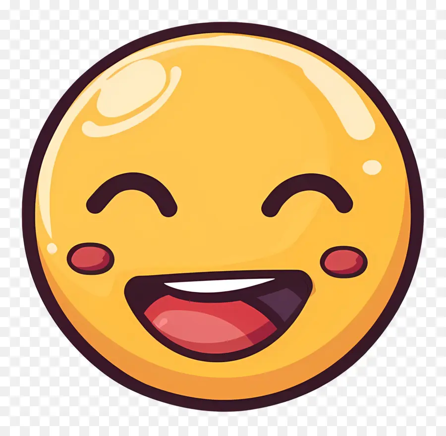 Gülümseme Emojisi，Terleme Smiley PNG