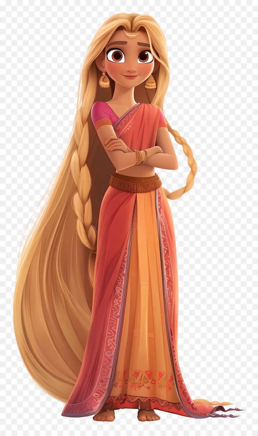 Rapunzel Prensesi，Uzun Saçlı Kız PNG