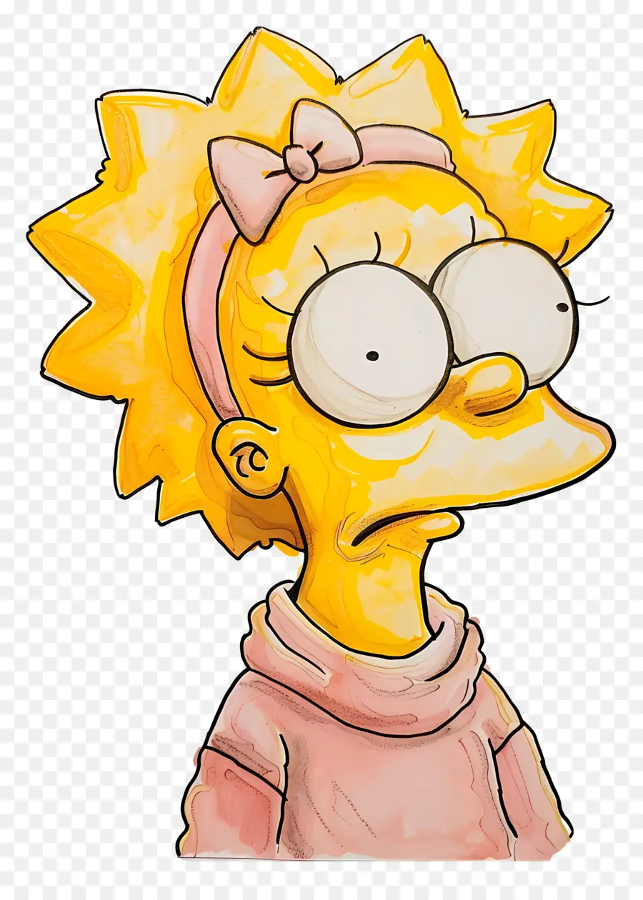 Maggie Simpson，Sarı çizgi Film Karakteri PNG