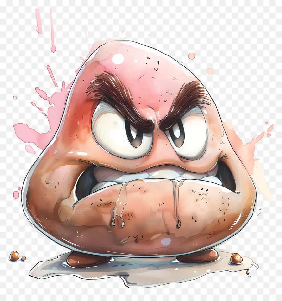 Goomba，Kızgın Karakter PNG