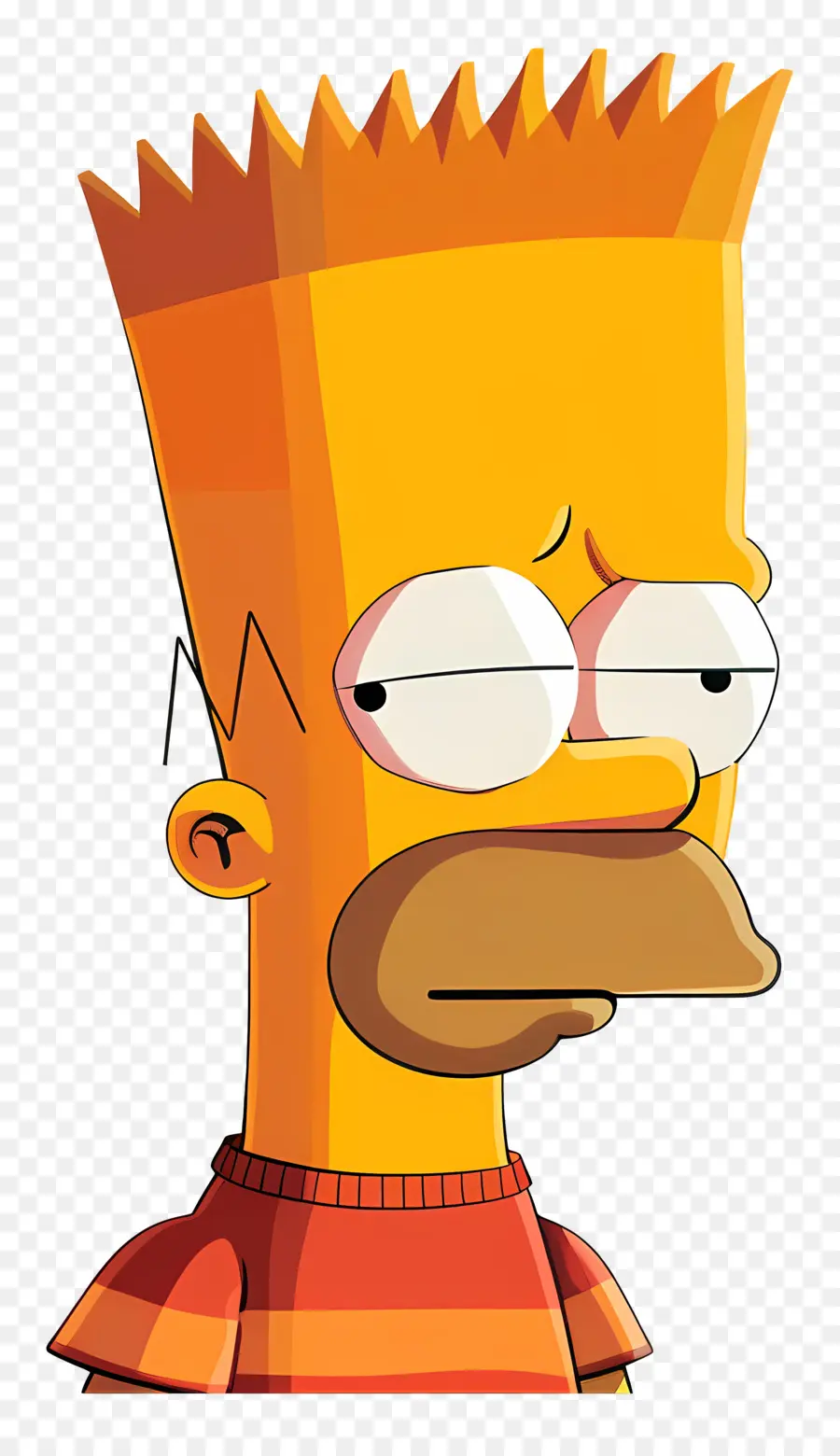 Bart Simpson，Sarı Deri PNG