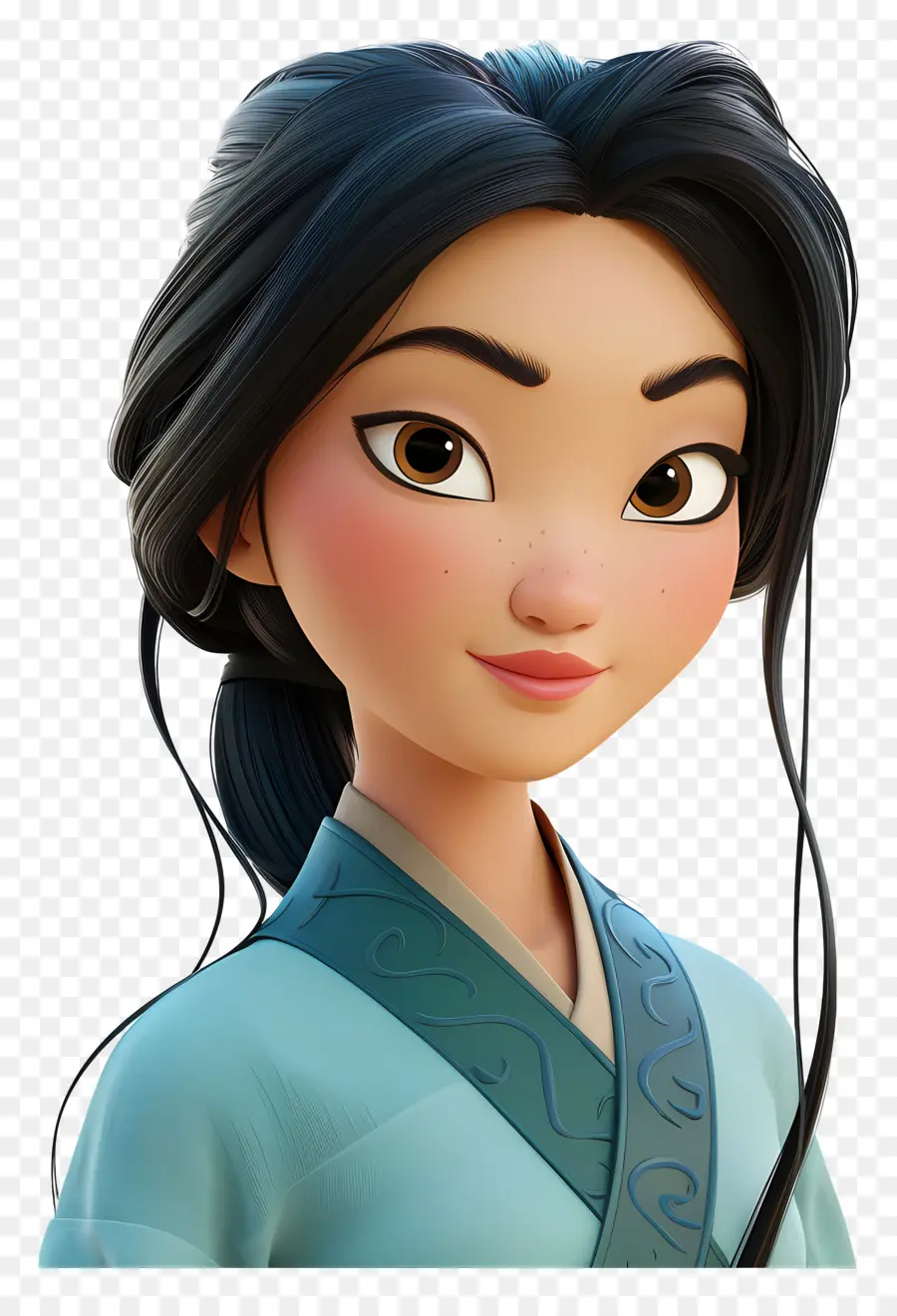 Mulan Prensesi，Animasyonlu Kız PNG