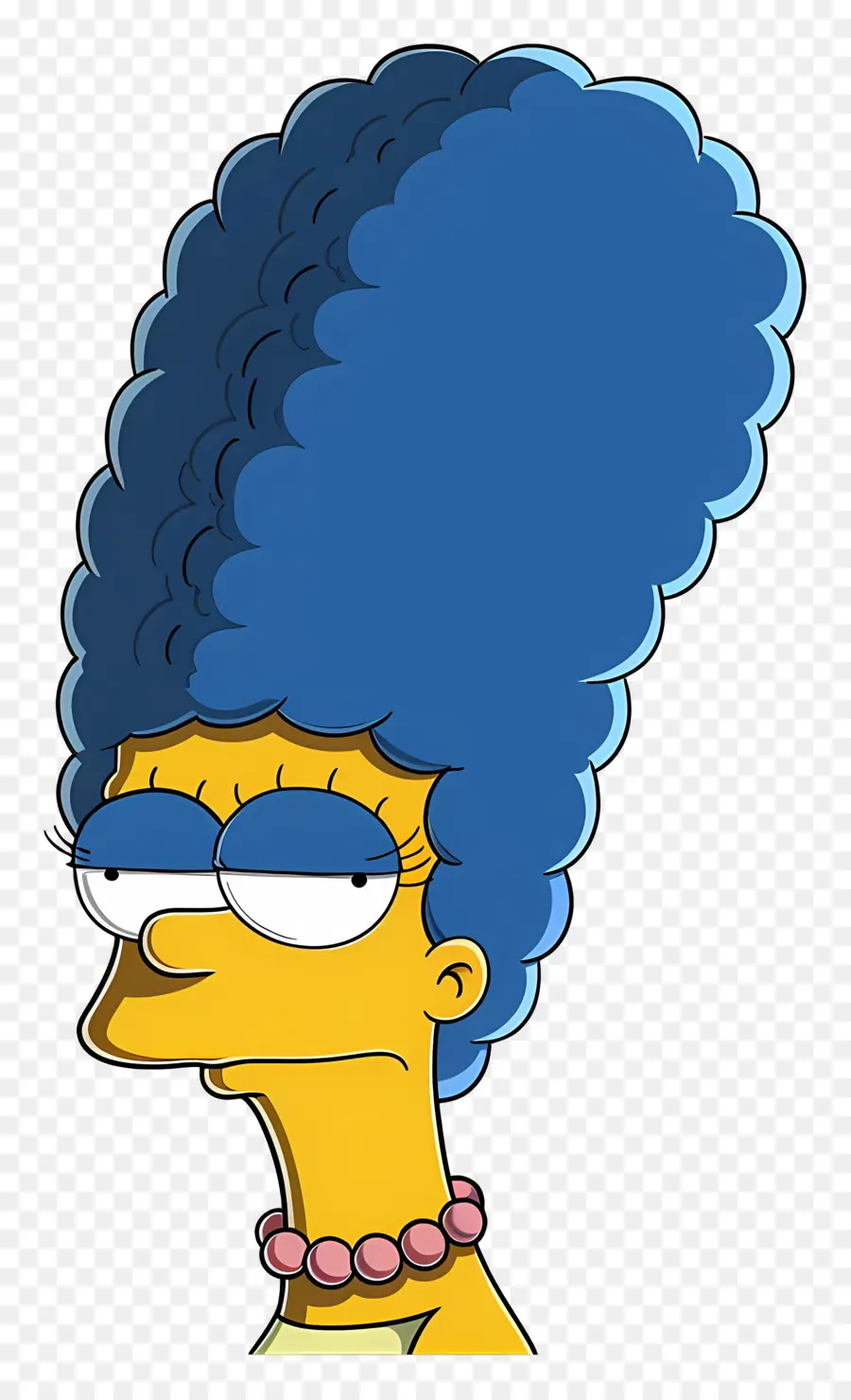 Marge Simpson，Mavi Saçlı çizgi Film Karakteri PNG