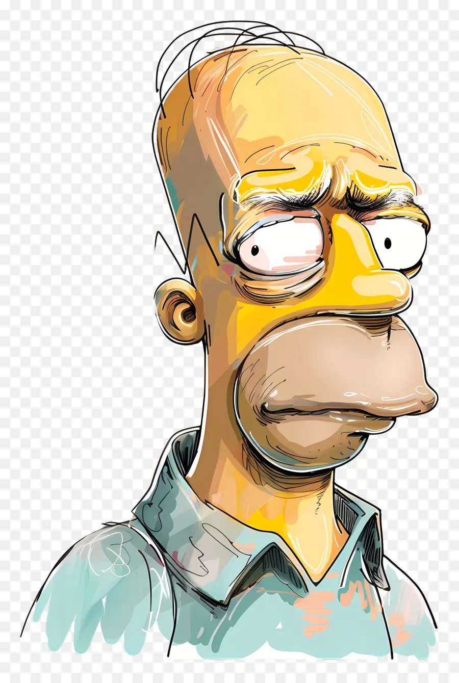 Homer Simpson，Çizgi Film Karakteri PNG