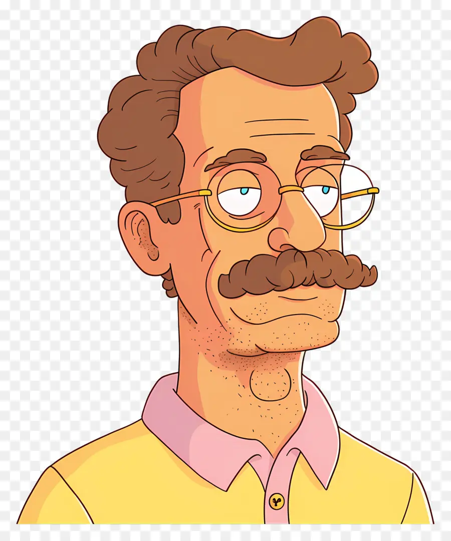 Ned Flanders，Karikatür Adam Gözlüklü PNG