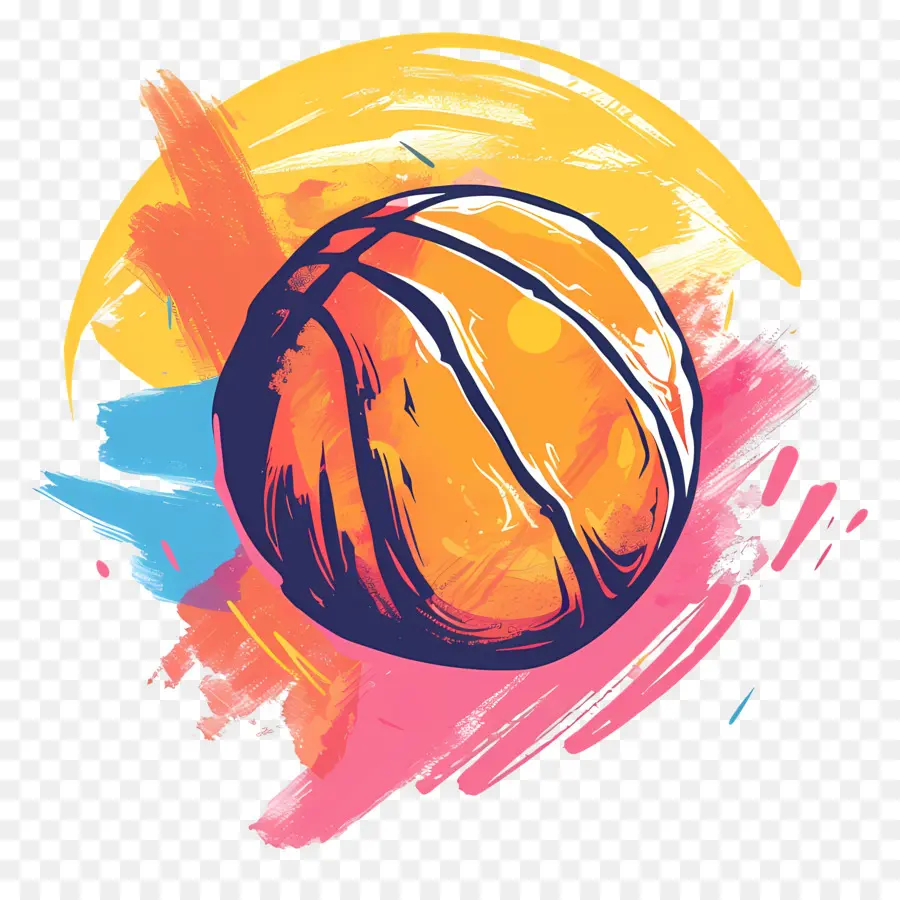 Basketbol，Renkli Basketbol PNG