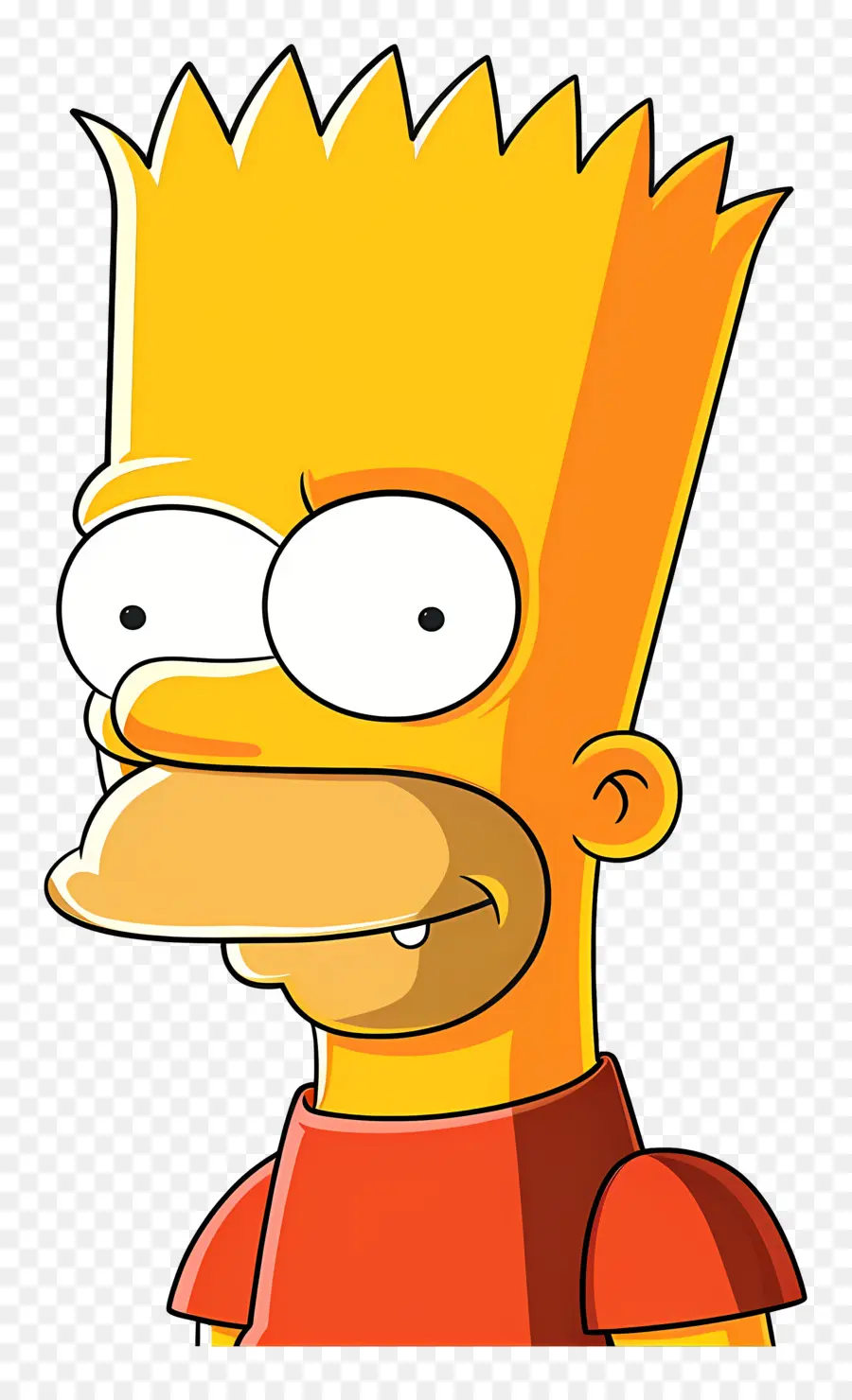 Bart Simpson，Sarı Deri PNG