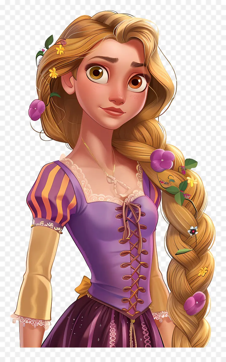 Rapunzel Prensesi，Sarışın çizgi Film Kız PNG