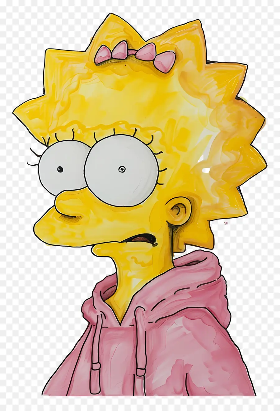 Lisa Simpson，Sarı çizgi Film Karakteri PNG