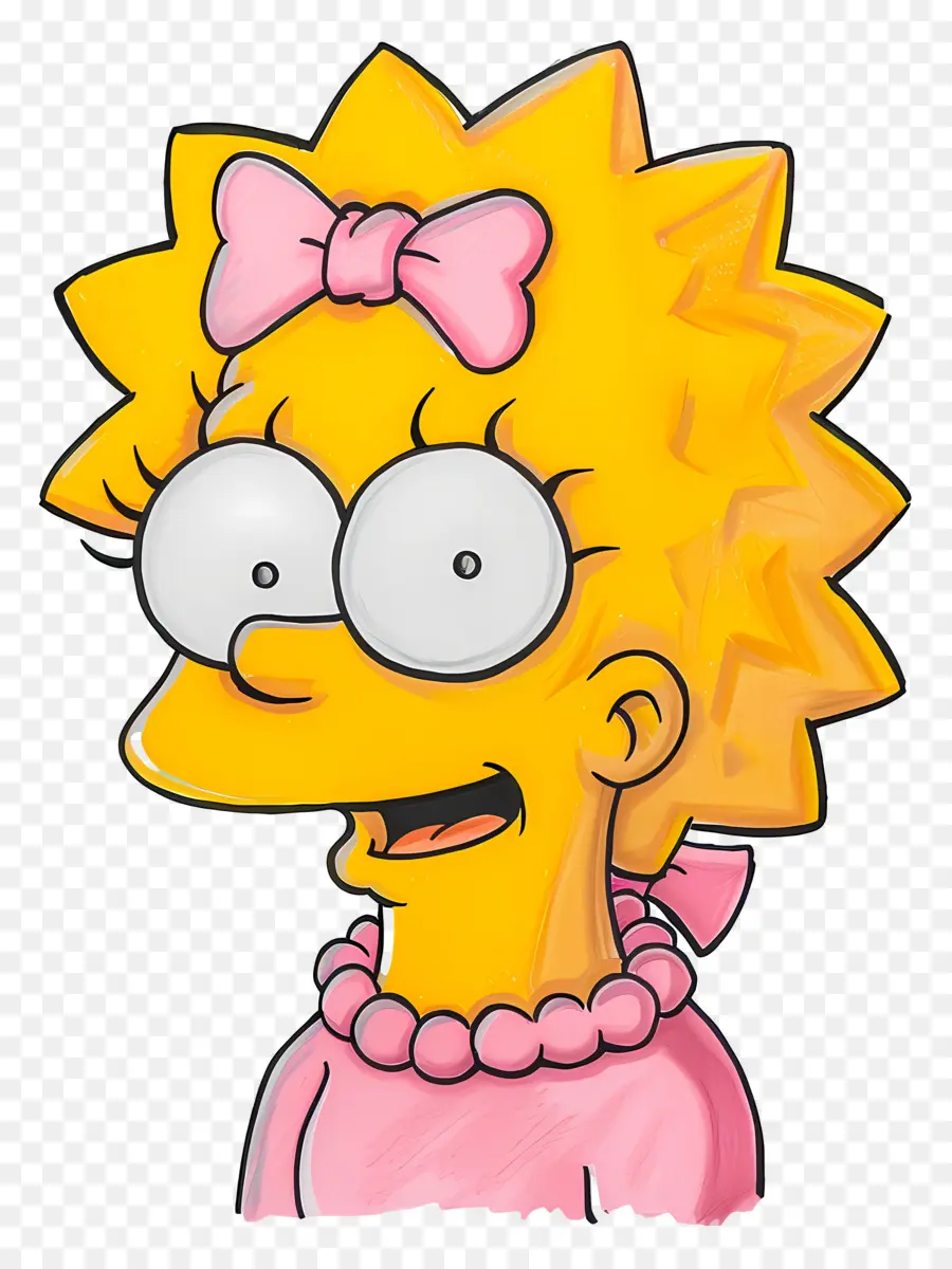 Lisa Simpson，Sarı çizgi Film Karakteri PNG