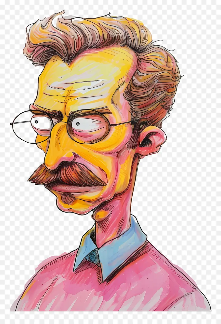 Ned Flanders，Karikatür Adam Gözlüklü PNG