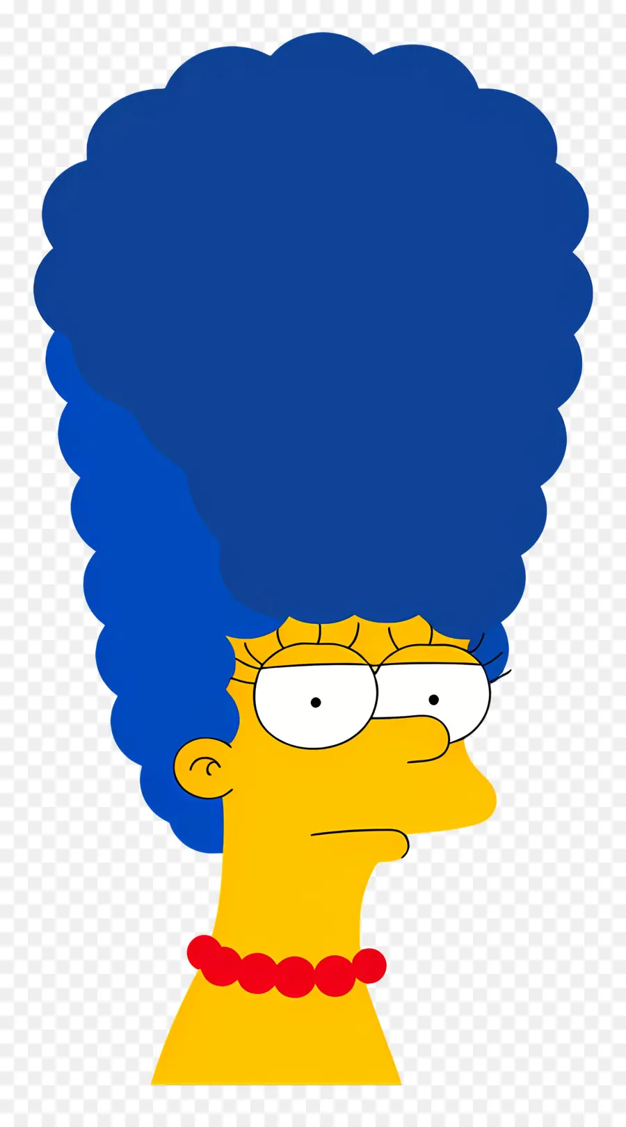 Marge Simpson，Mavi Saçlı Kadın PNG