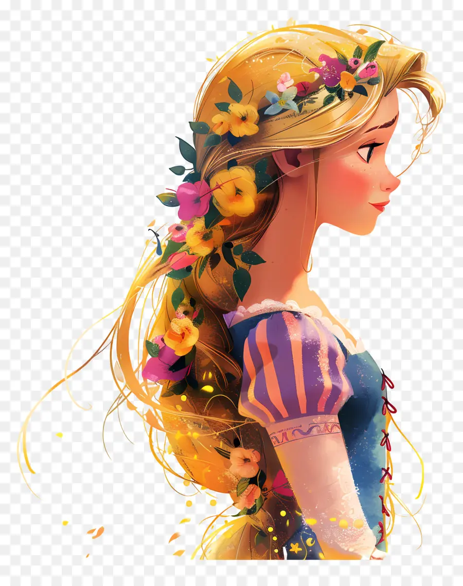 Rapunzel Prensesi，Sarışın Kız PNG