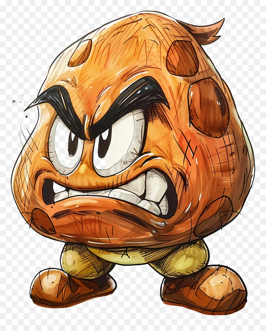 Goomba，Kızgın Karakter PNG