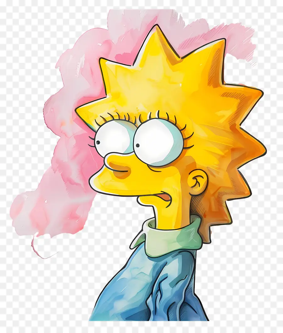 Maggie Simpson，Karikatürize Et Kiz PNG