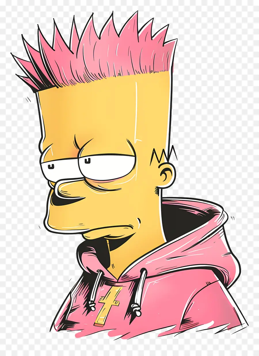 Bart Simpson，Sarı çocuk PNG