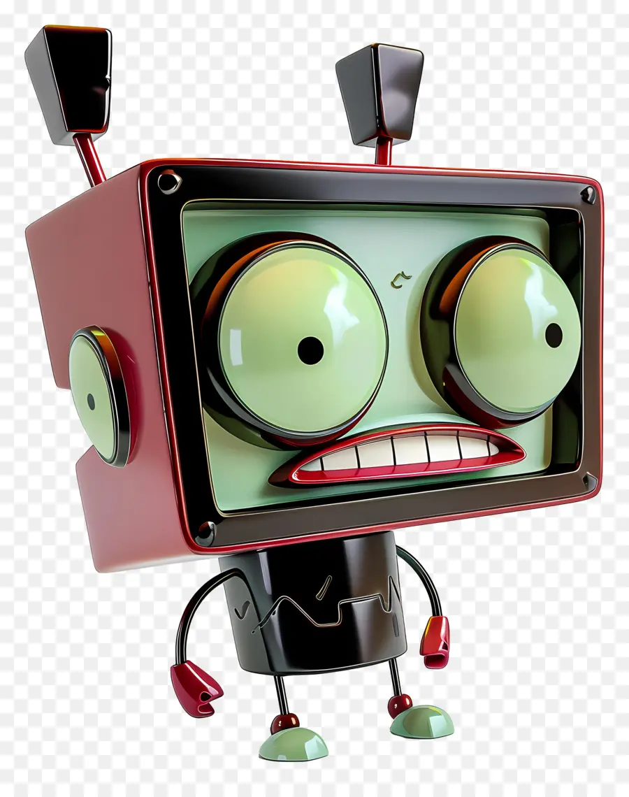 İstilacı Zim，Karikatür Robotu PNG