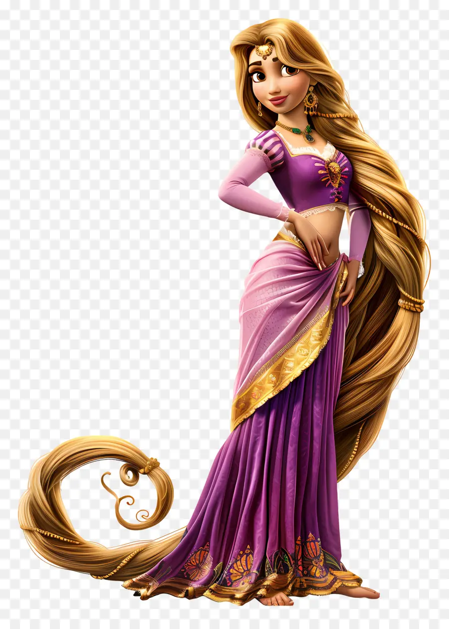 Rapunzel Prensesi，Uzun Saçlı Prenses PNG