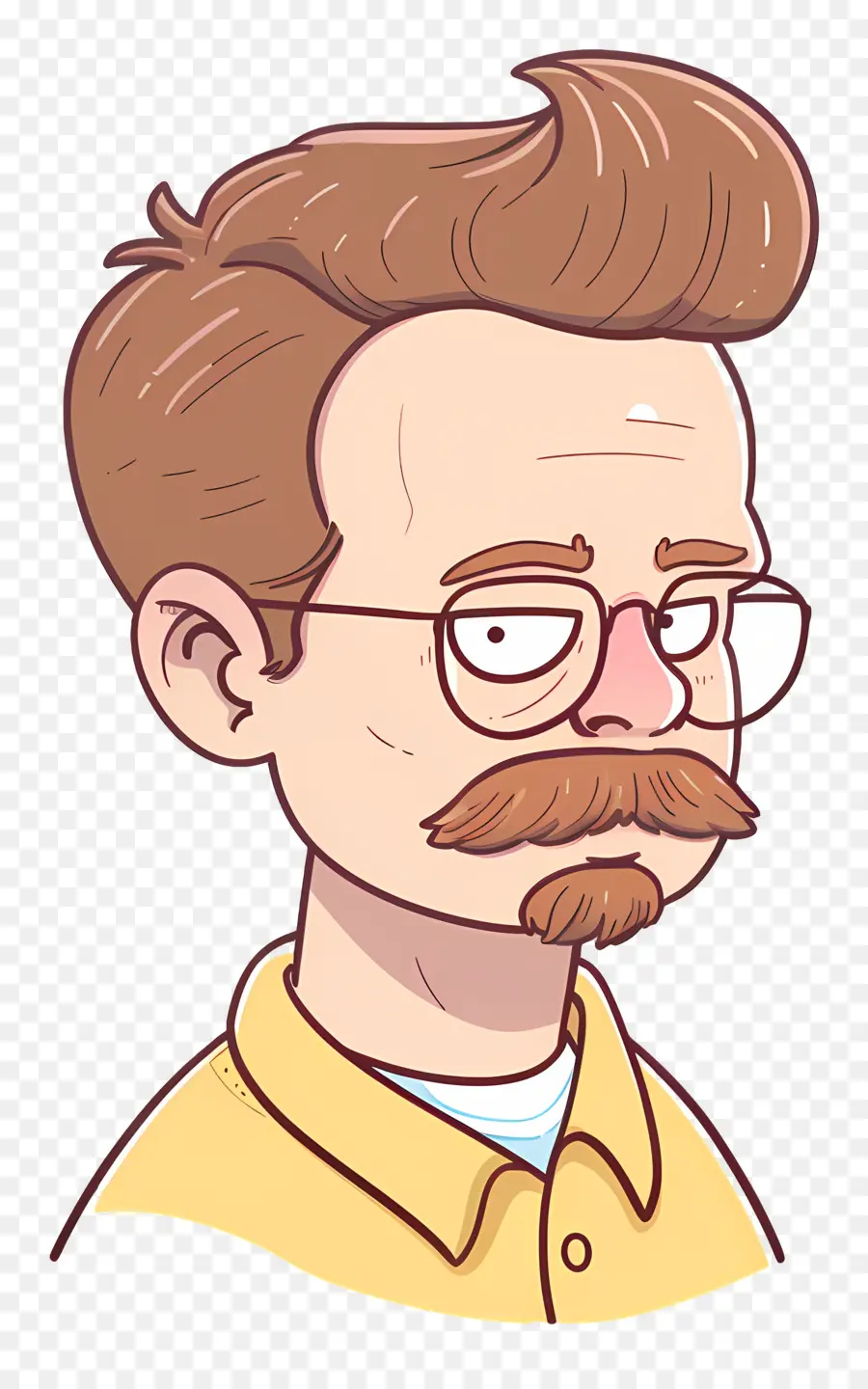 Ned Flanders，Çizgi Film Adam Gözlüklü PNG