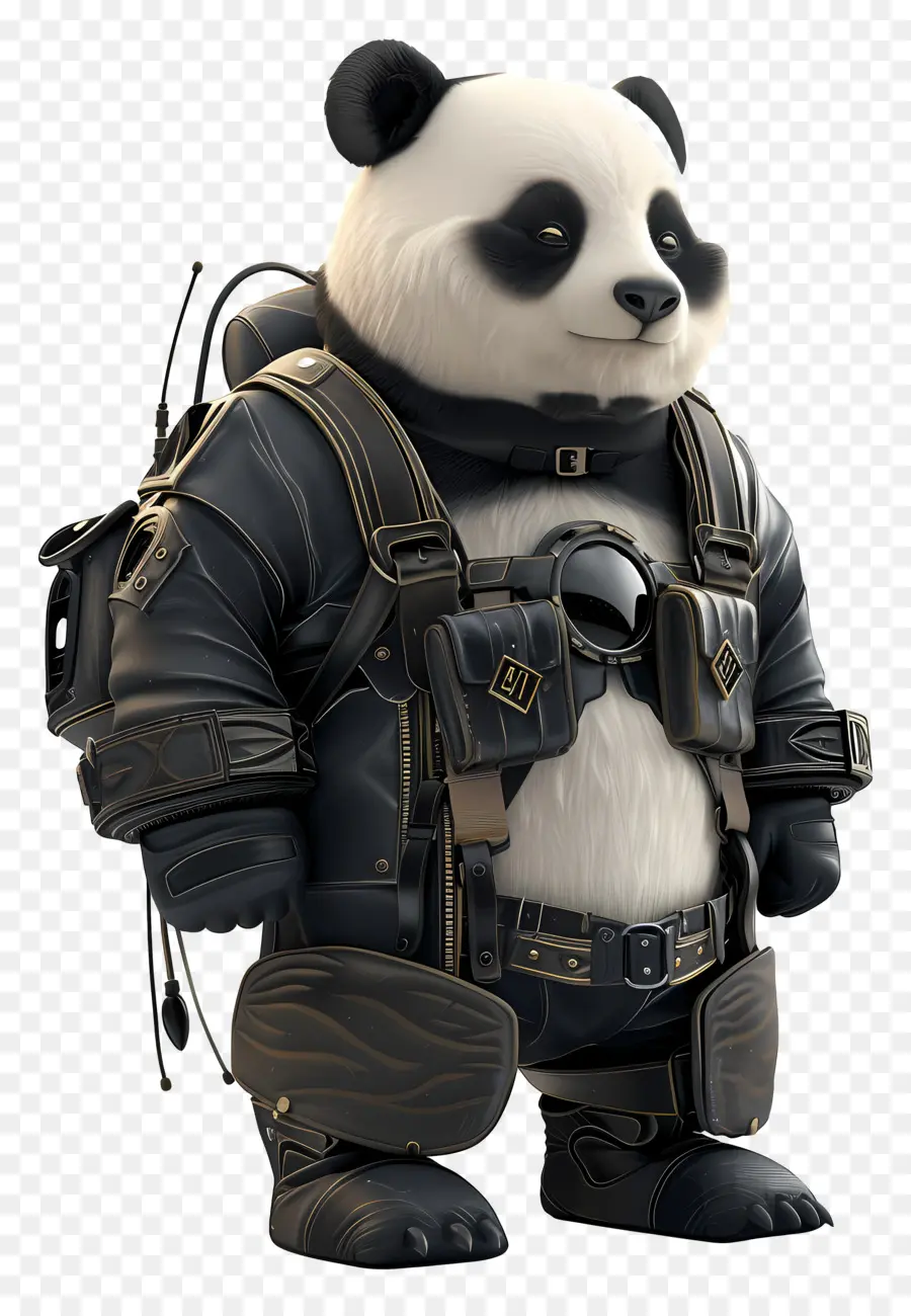 Panda，Taktik Donanımlı Panda PNG