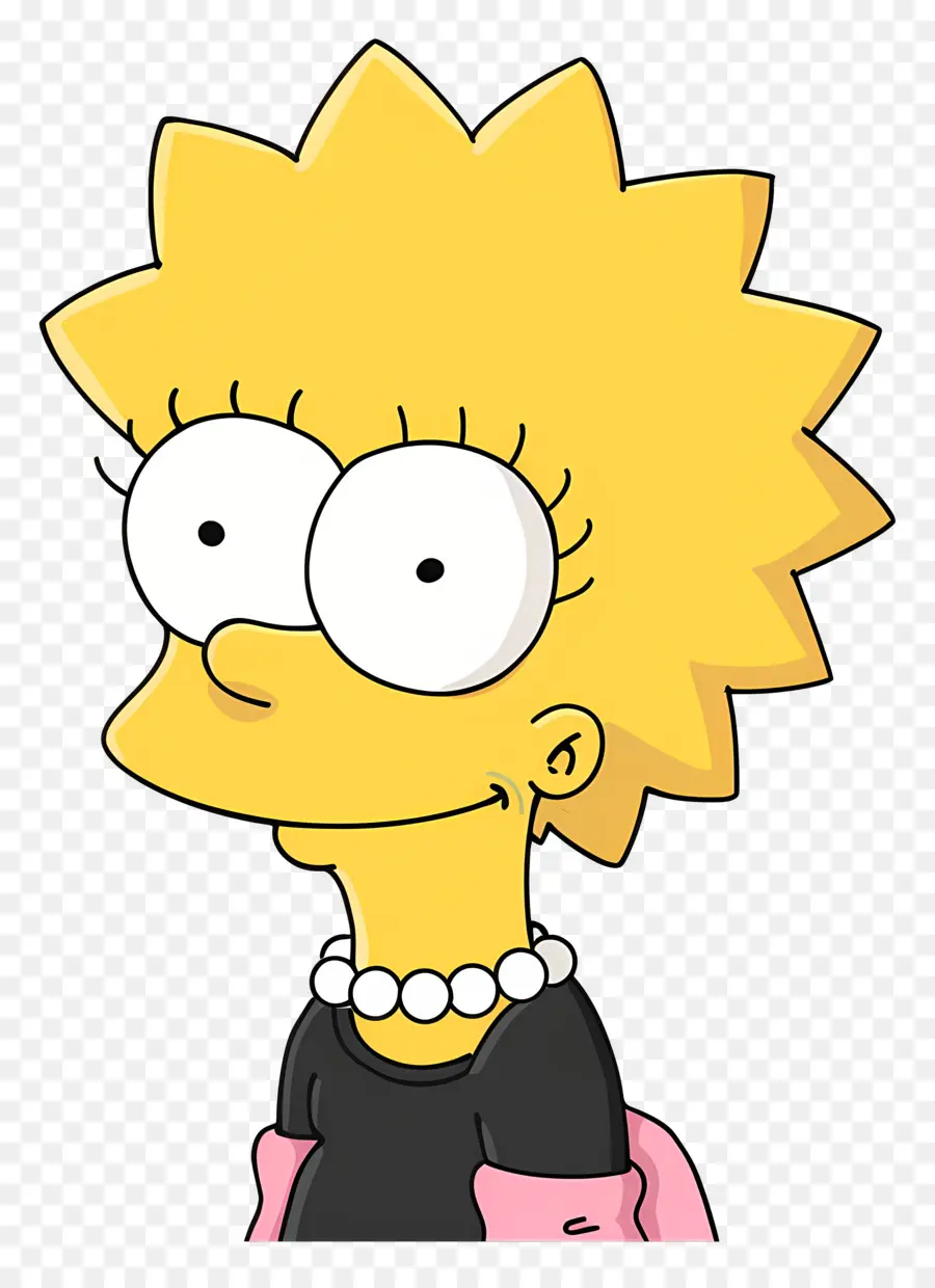 Lisa Simpson，Karikatürize Et Kiz PNG