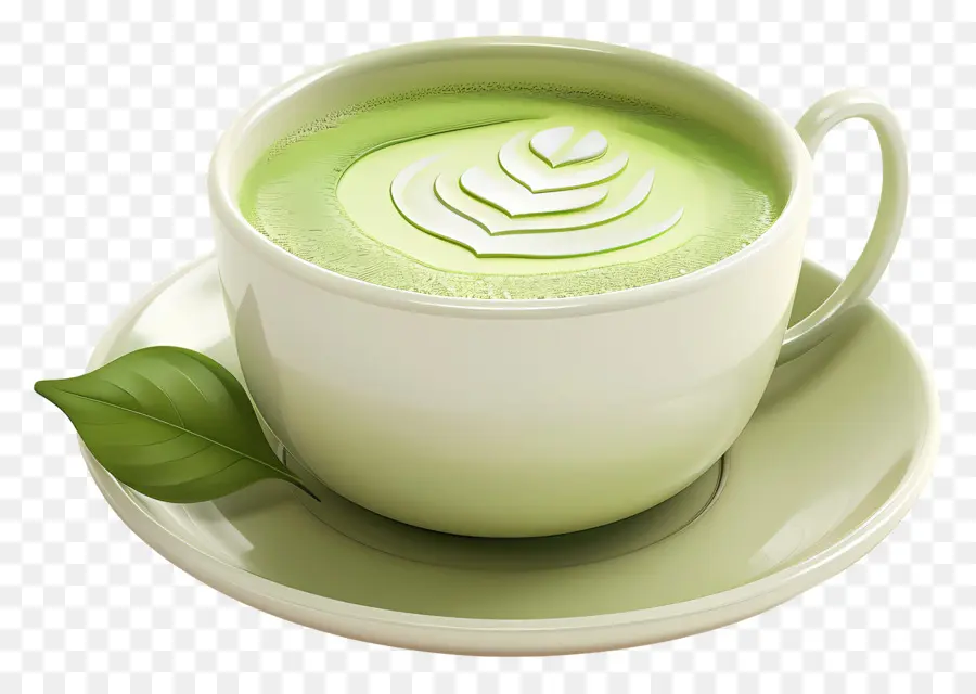 Matcha Çayı，Matcha Latte PNG